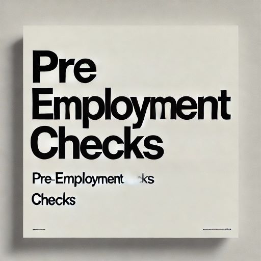 What is the pre employment check stage?